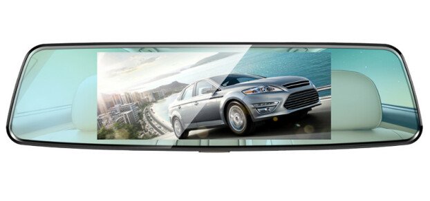 Camera Auto Oglinda iUni Dash T77, Dual Cam, Touchscreen, Display 7 inch, Full HD, Night Vision, WDR
